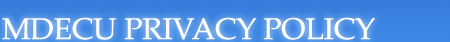 MDECU Privacy Policy